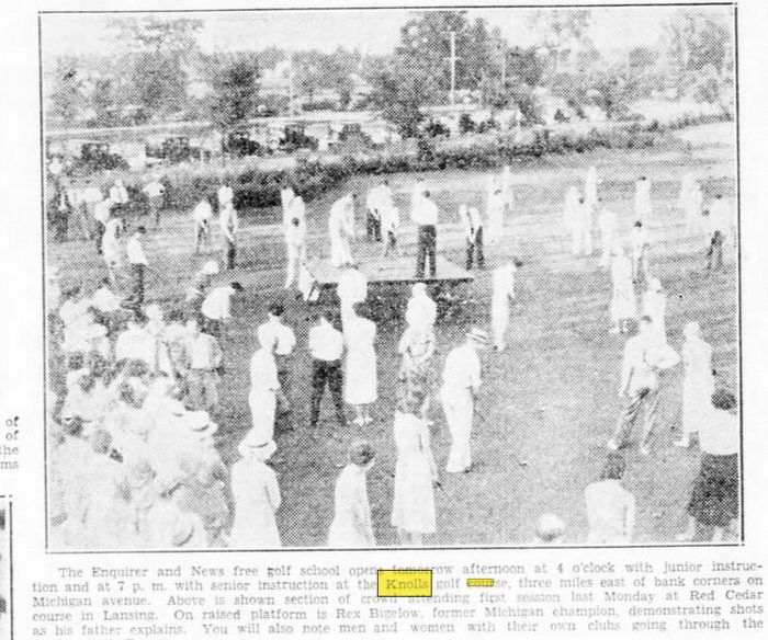 Pine Knoll Golf Course (The Knolls Golf Course) - Jun 28 1933 Article (newer photo)